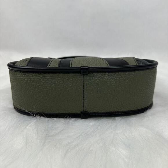 Coach Ergo Bag Wavy Stripe Upcrafted Coachtopia Leather In Army Green CQ004 NWT - Picture 5 of 8